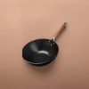 Black cast iron uncoated healthy wok, 30cm, suitable for household open flame stoves and induction cookers Application Scenario